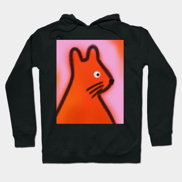 The Orange Creature Hoodie by Trippycollage